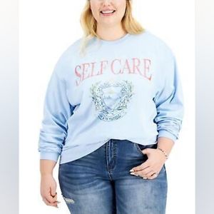 ❤️‍🩹LOVE TRIBE PLUS SELF CARE COTTON SLOGAN GRAPHIC T-SHIRT